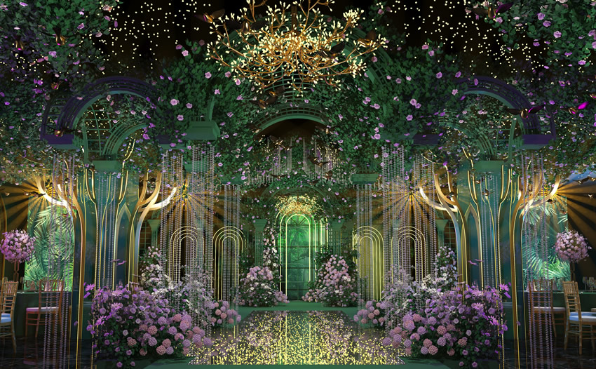 德钦奇妙森林婚礼堂效果展示